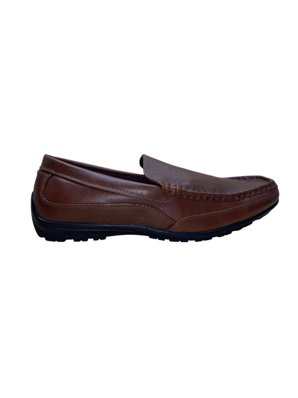 Deer Stags Men’s Brown Fauc Leather Memory Foam 902 Drive Loafers Size 9.5M